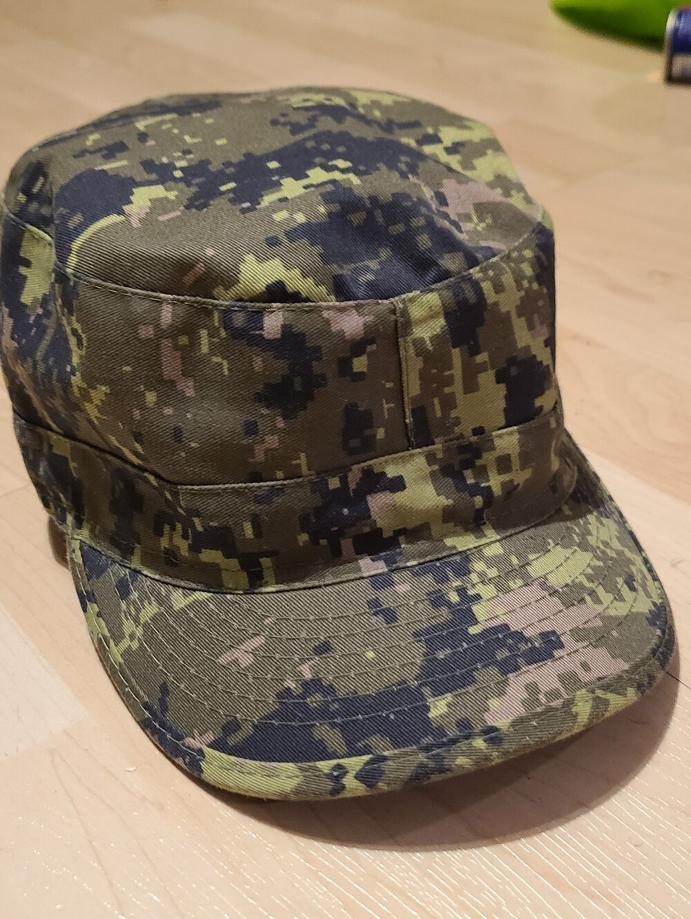 Digital Camo Military Field Cap - Green/Black